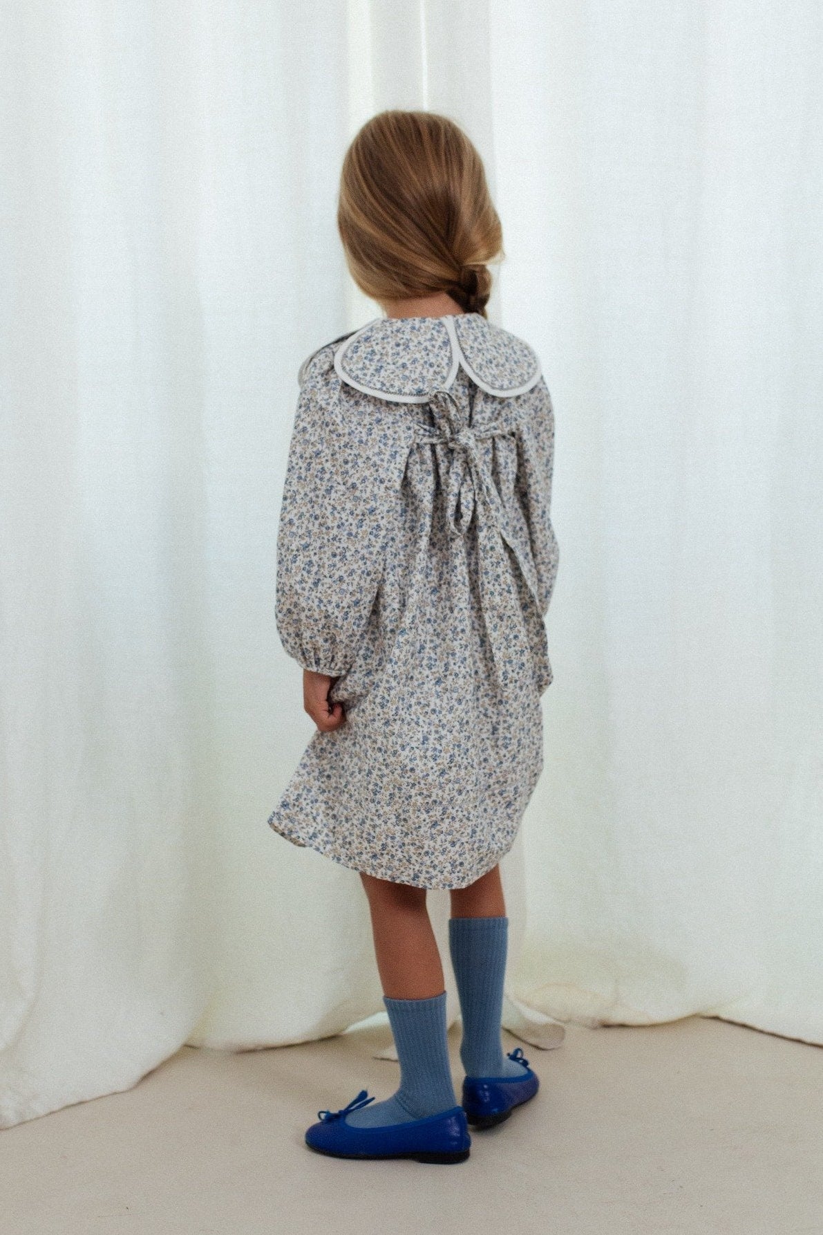Clementine Dress in Cream Floral