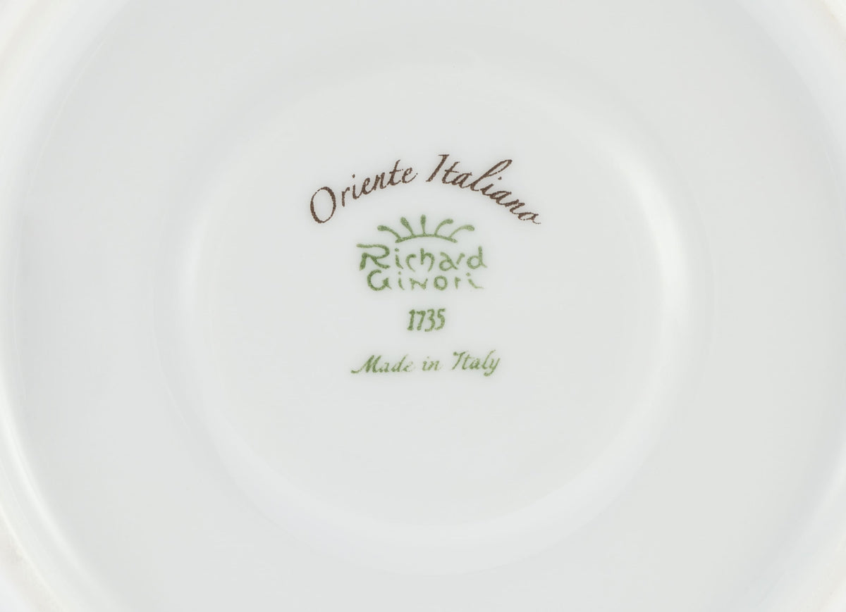 Oriente Italiano Antico Doccia Coffee Saucer in Castagna