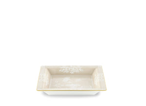 Oriente Italiano Oggetti Large Squared Change Tray in Meringa