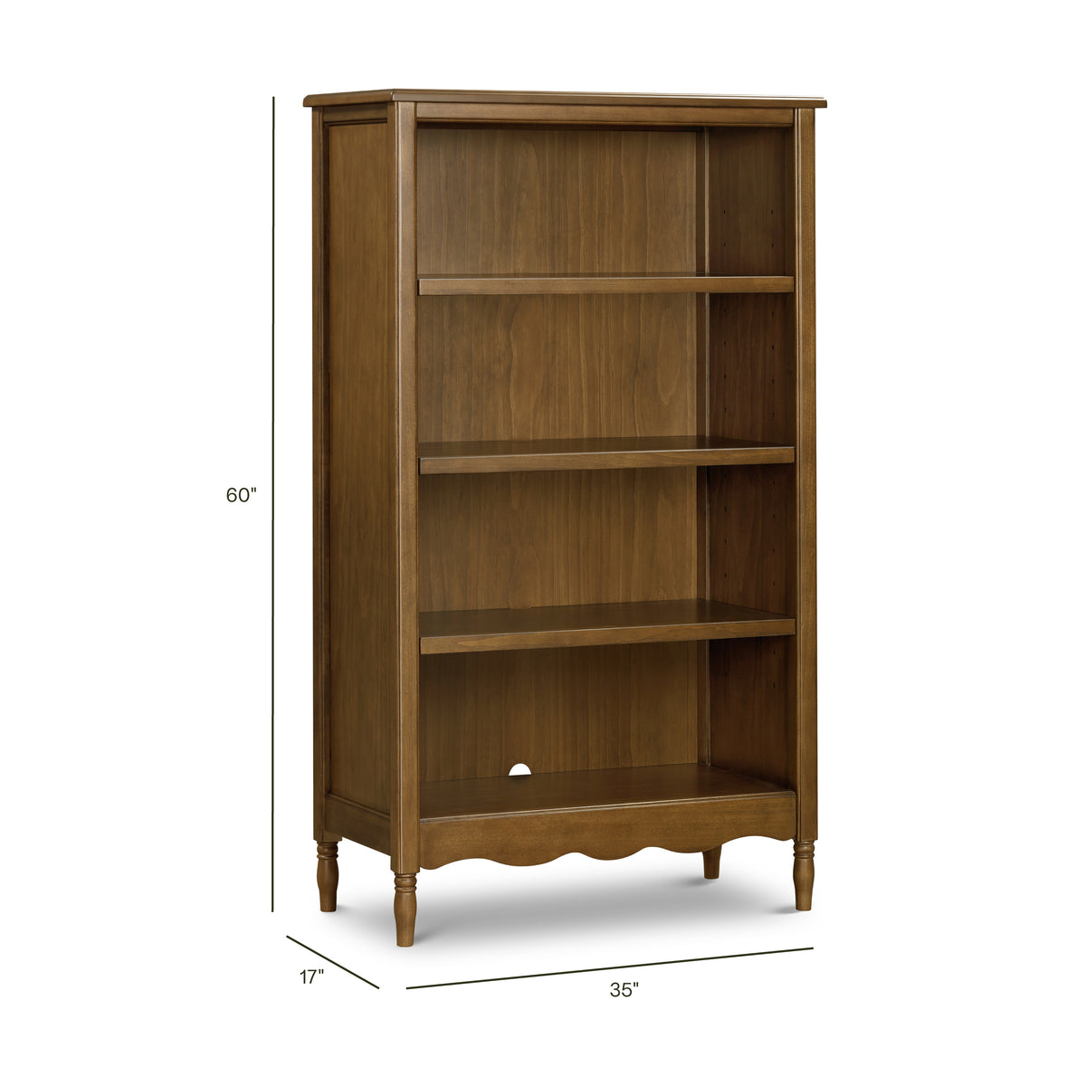 Liberty Assembled Bookcase in Natural Walnut