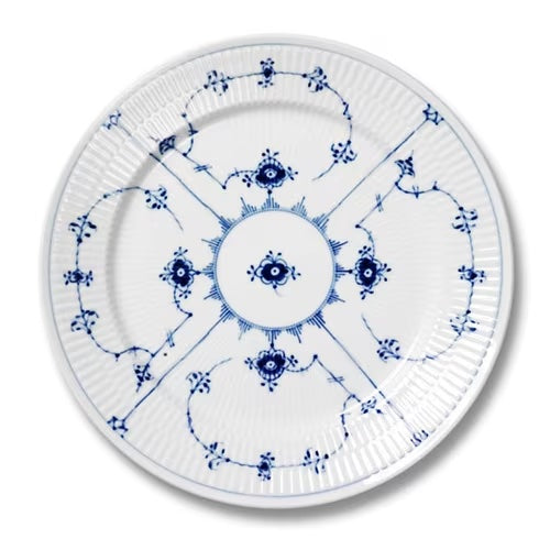 Royal Copenhagen Blue Fluted Plain Dinner Plate, Large