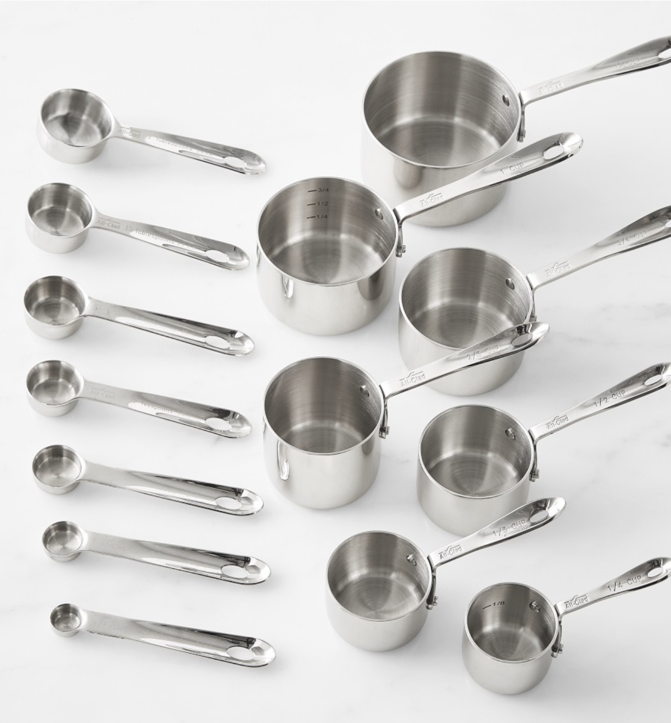 All-Clad Stainless-Steel Measuring Cups & Spoons Ultimate Set