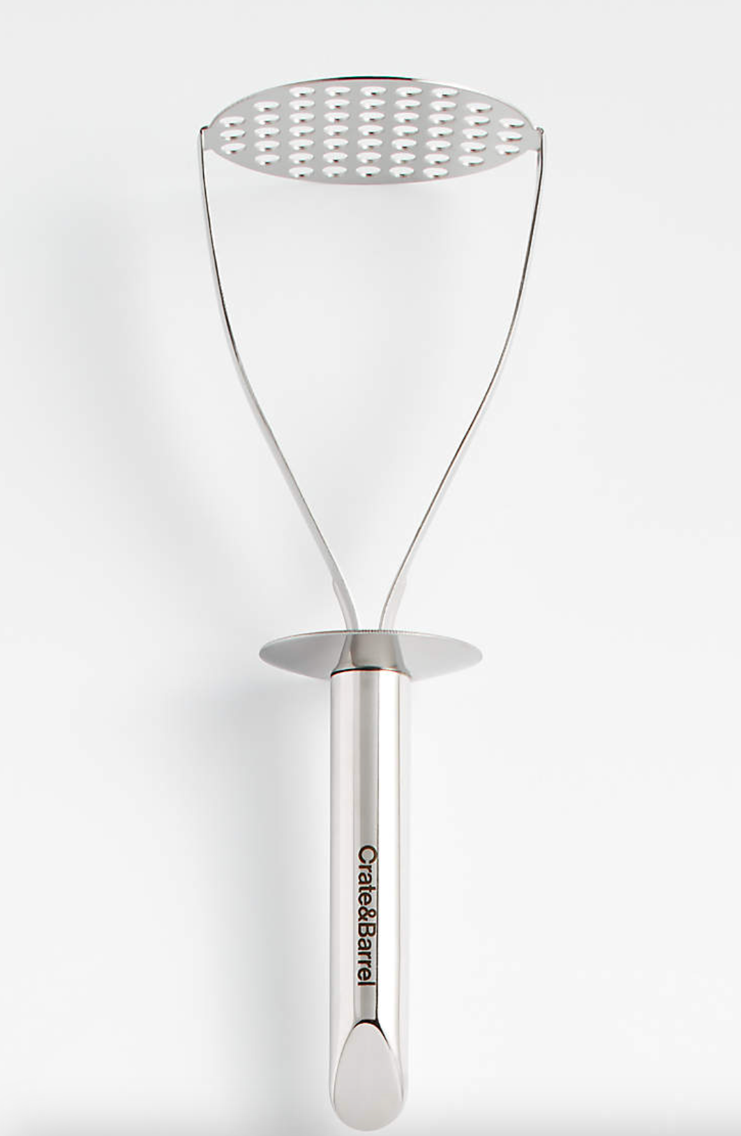Crate & Barrel Stainless Steel Potato Masher