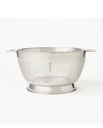 5qt Stainless Steel Colander Silver - Figmint™