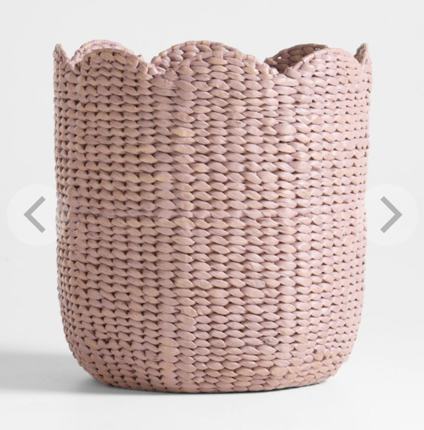 Bloom Lilac Woven Large Floor Storage Bin