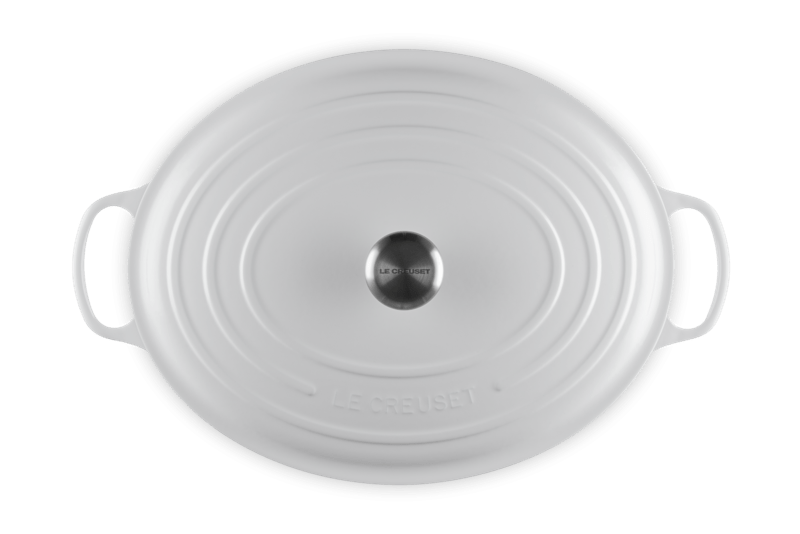 Signature Oval Dutch Oven in White 15.5 qt.
