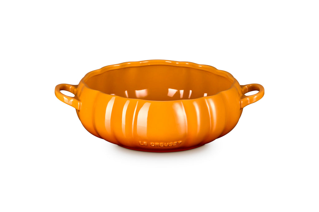 Le Creuset Pumpkin Serving Bowl, 4 qt., Persimmon