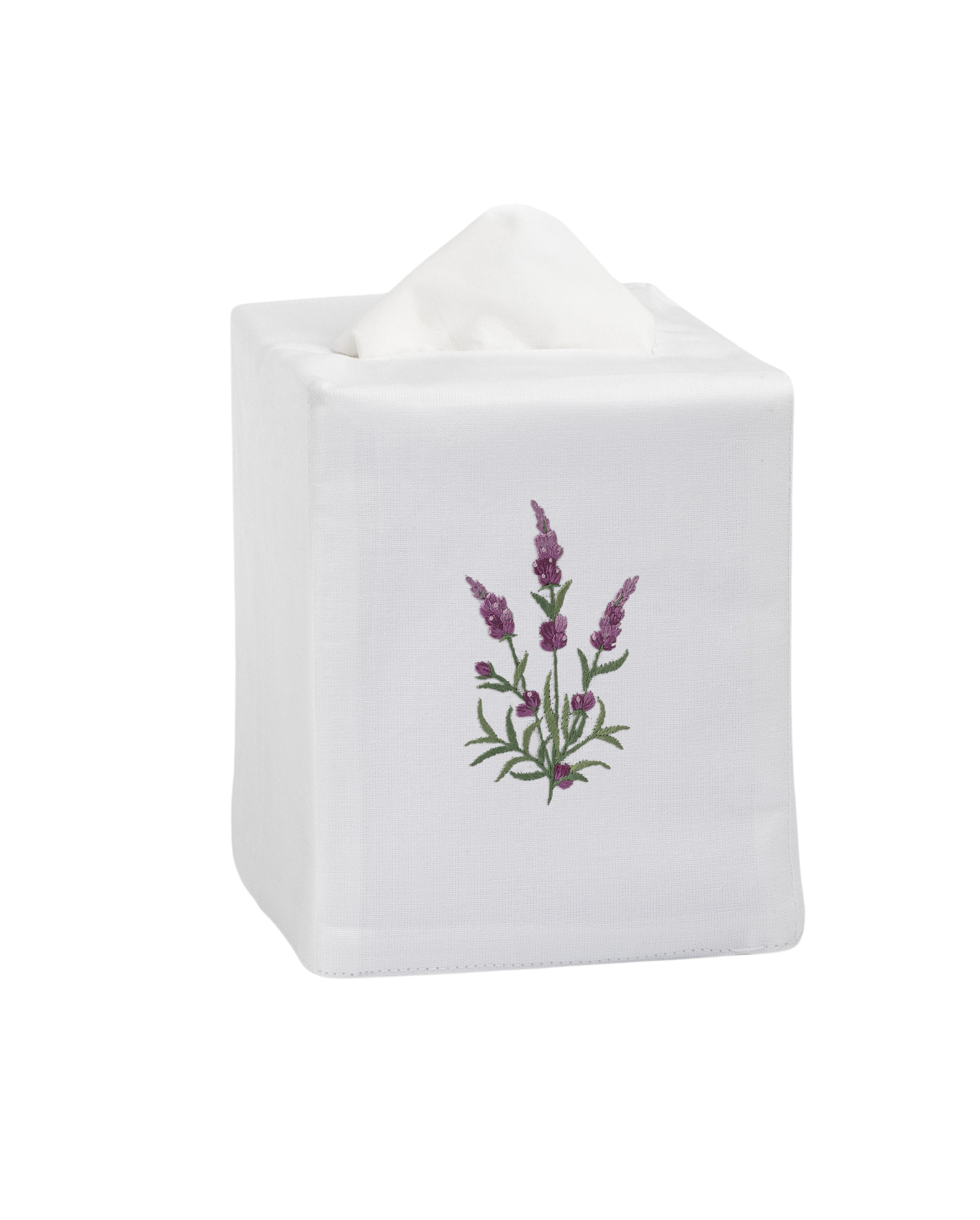 Lavender Botanical Tissue Box Cover