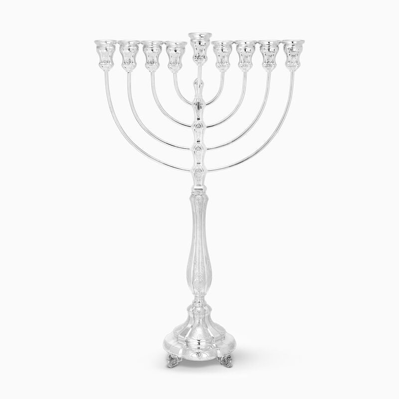 Corolla Menorah Sterling Silver