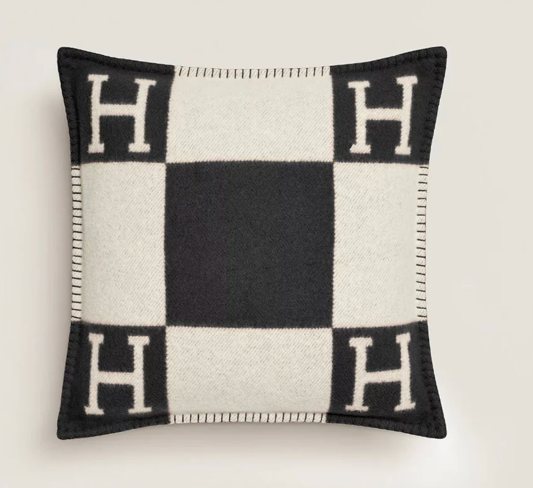 Black 'H' Pillow