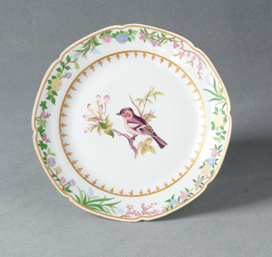Chaffinch Dessert Plate (write a custom message to be painted on the back along with your name so we will always remember who gifted us the plate!)