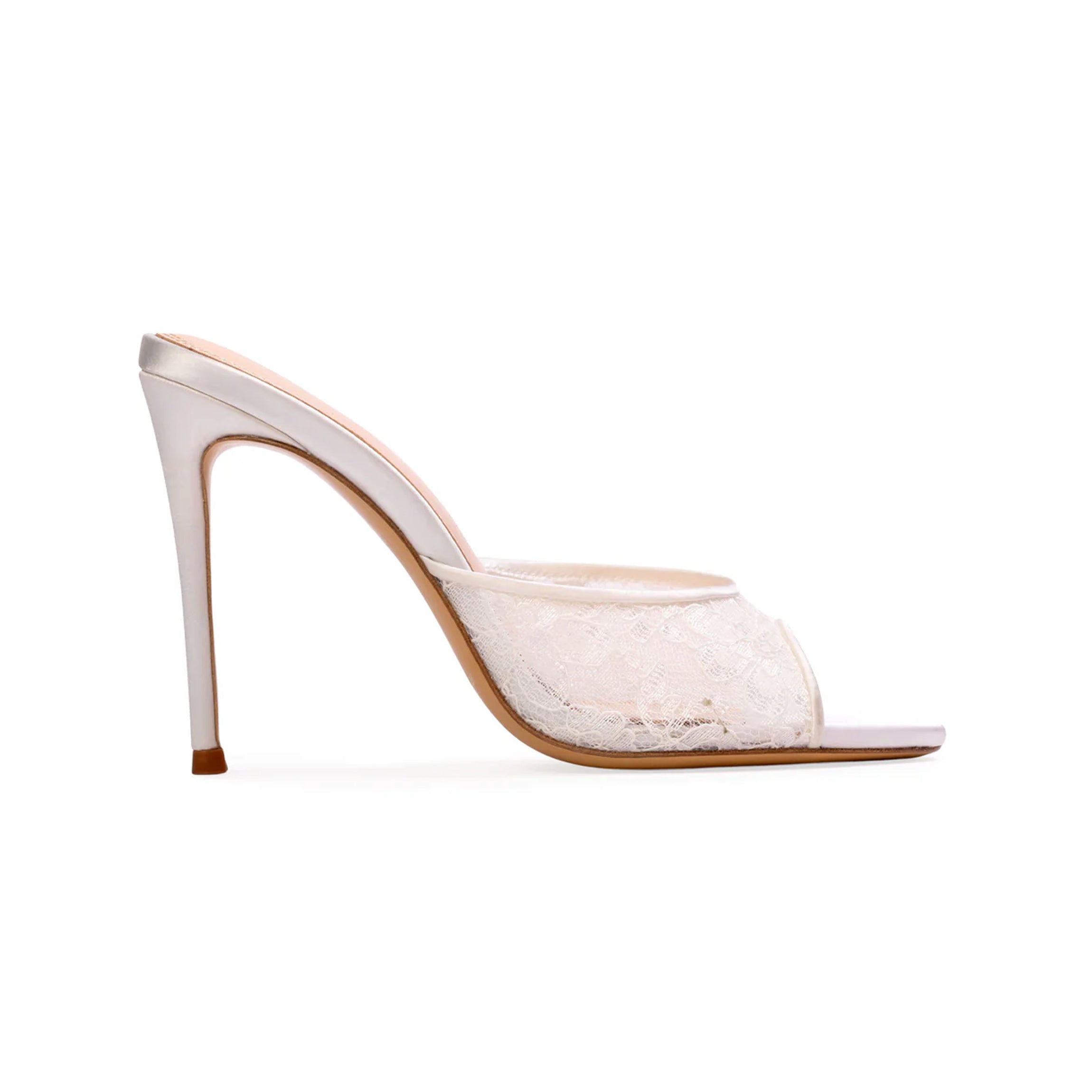 Geni 100 Mule in White Lace