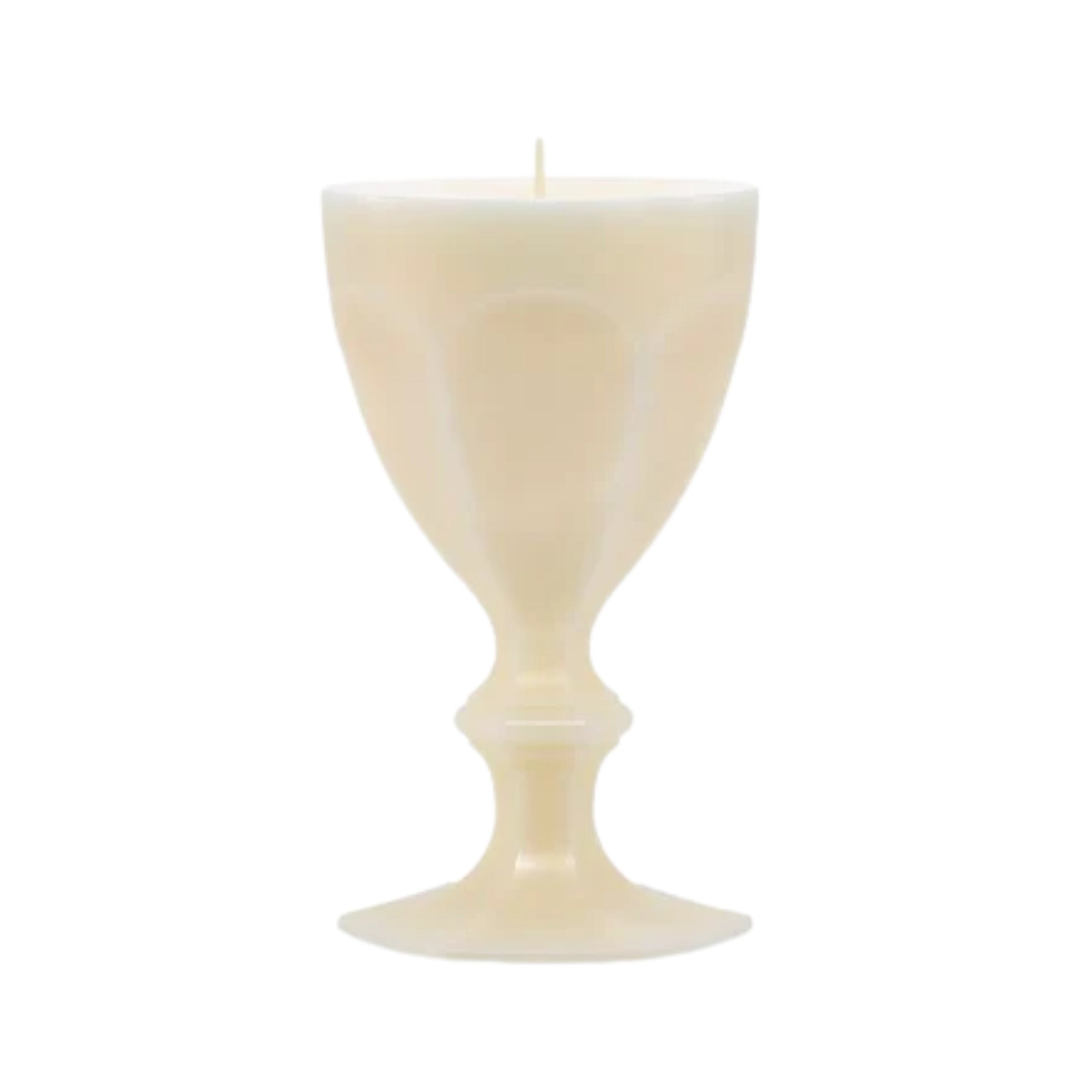 Harcourt Glass Candle in Ivory