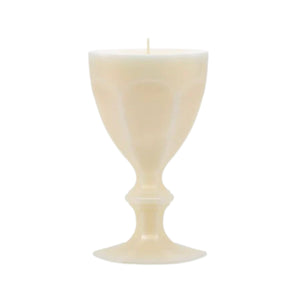 Harcourt Glass Candle in Ivory