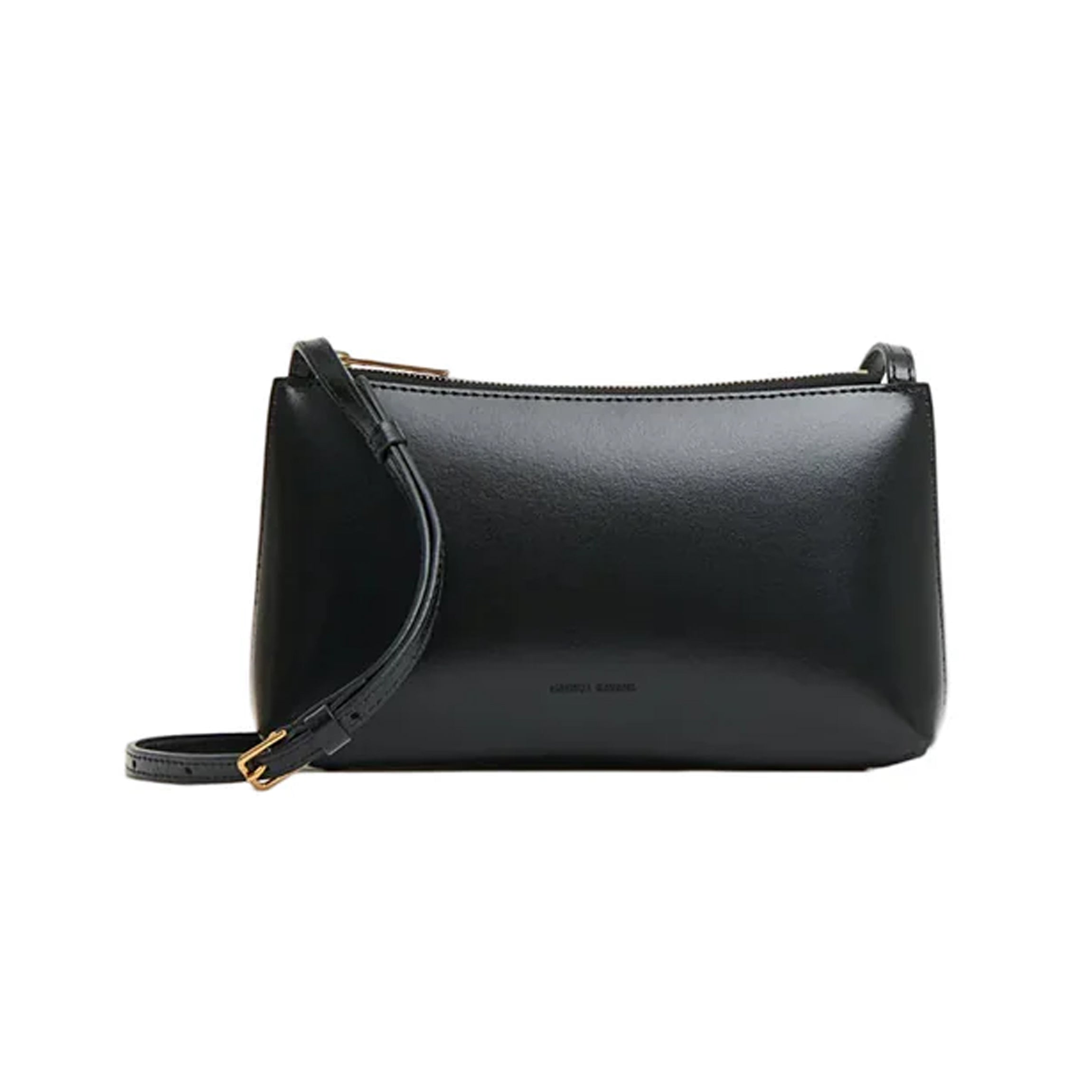 Mini Gaia Crossbody in Black/Flamma