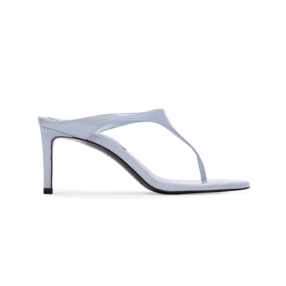 Laurel 65 Mule in Sky Blue Patent Leather