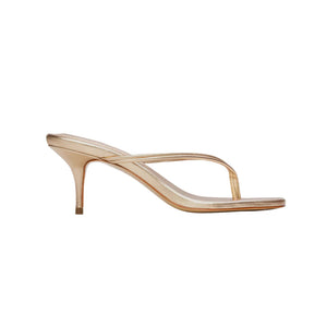 Marci 65 Mule in Gold Metallic Leather