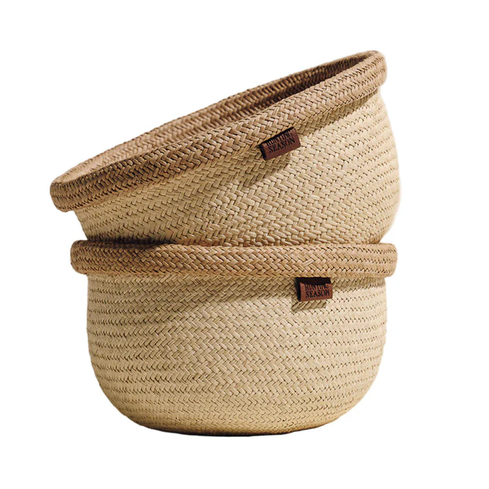 The Woven Bowl in Sand, Set of 2
