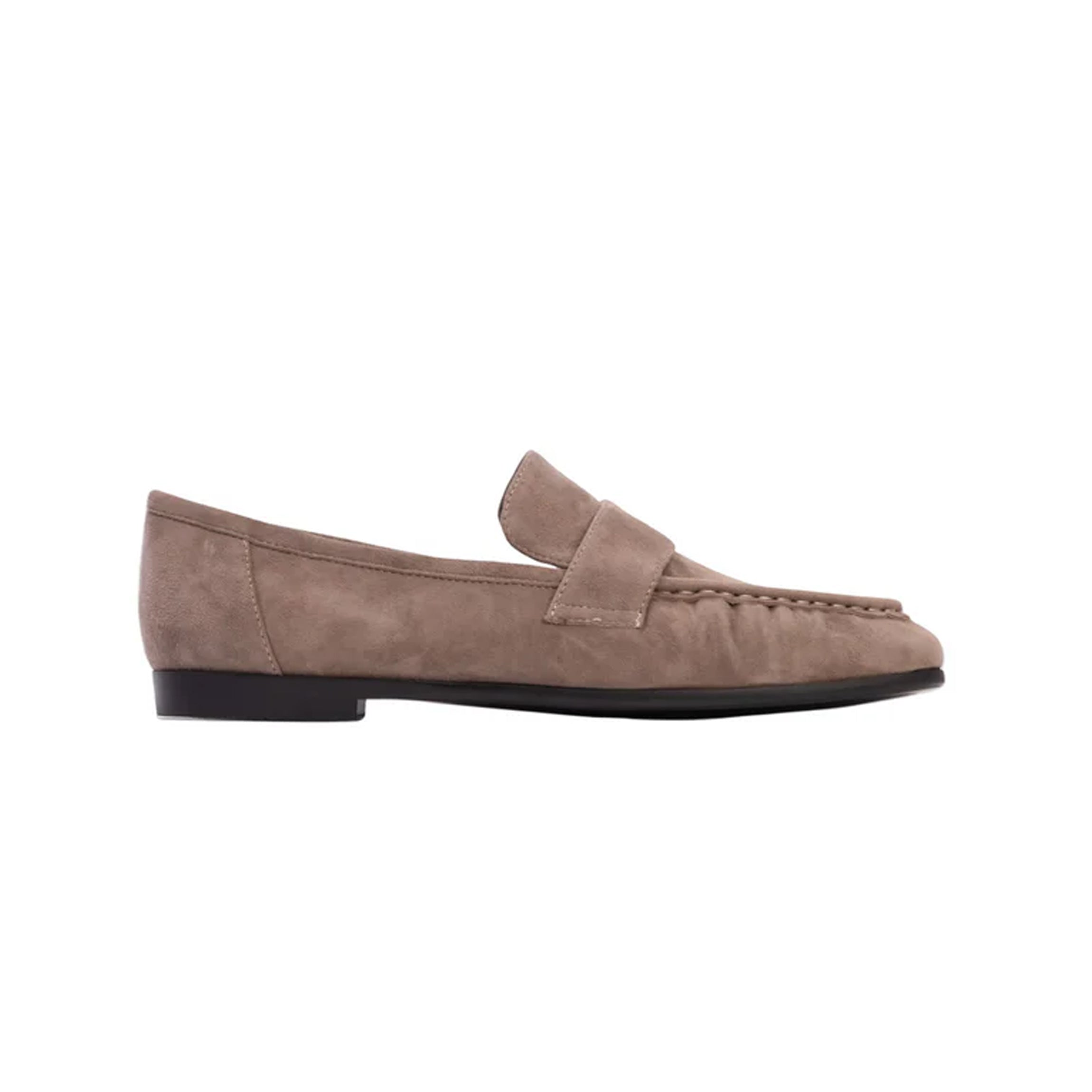Arrow Loafer in Taupe Suede