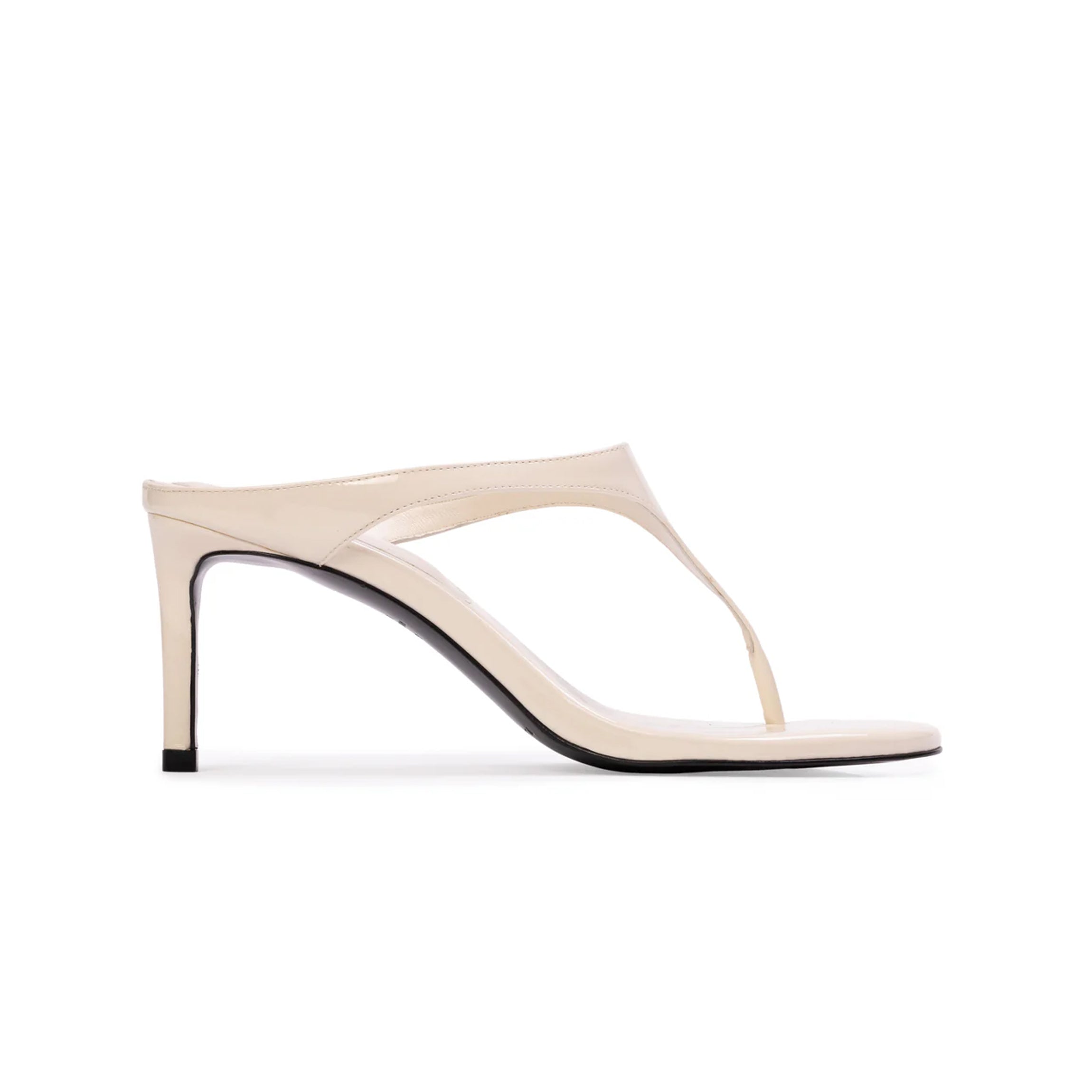Laurel 65 Mule in Coconut Patent Leather