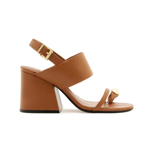Mandy Leather Sandal in Miele