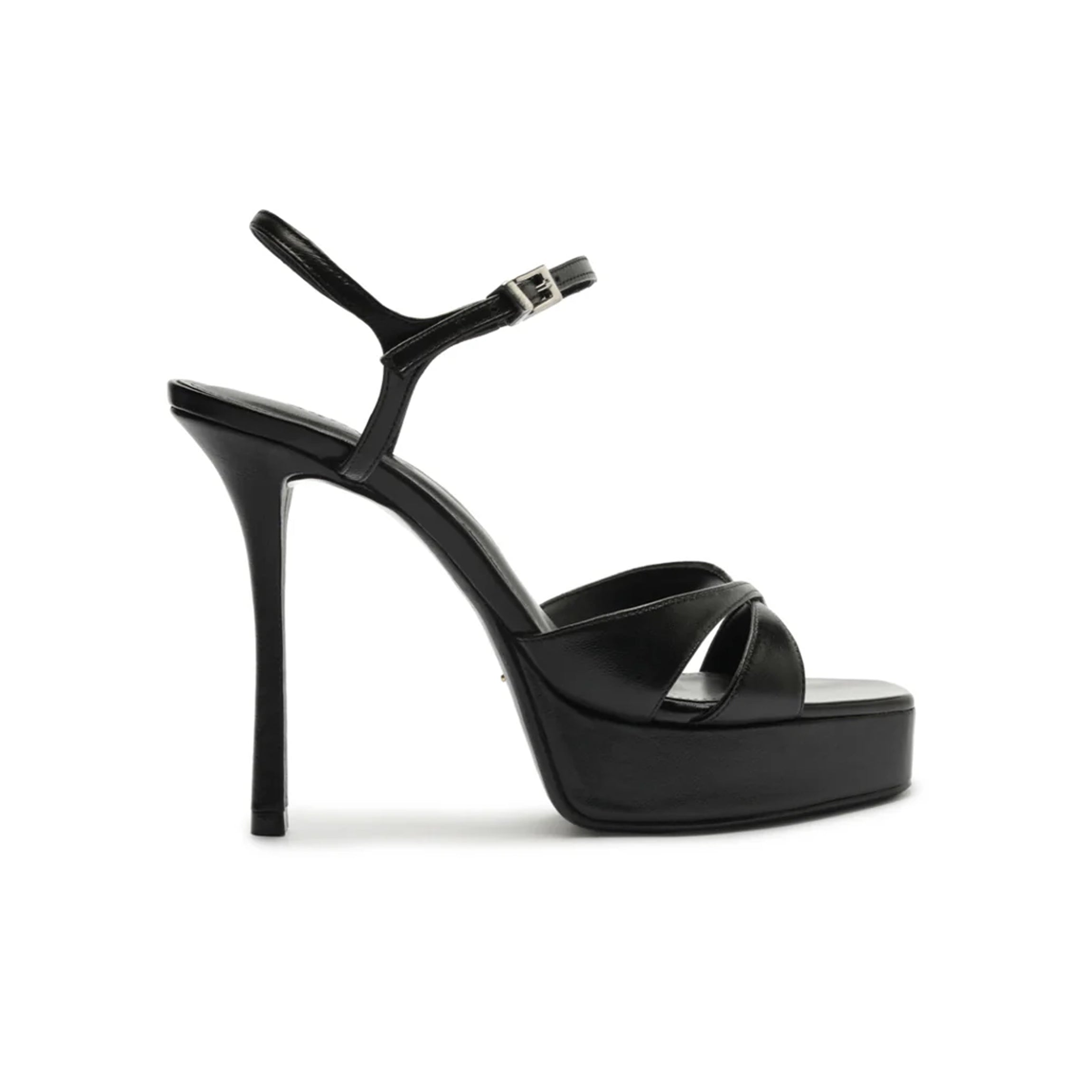 Maxine Leather Sandal in Black