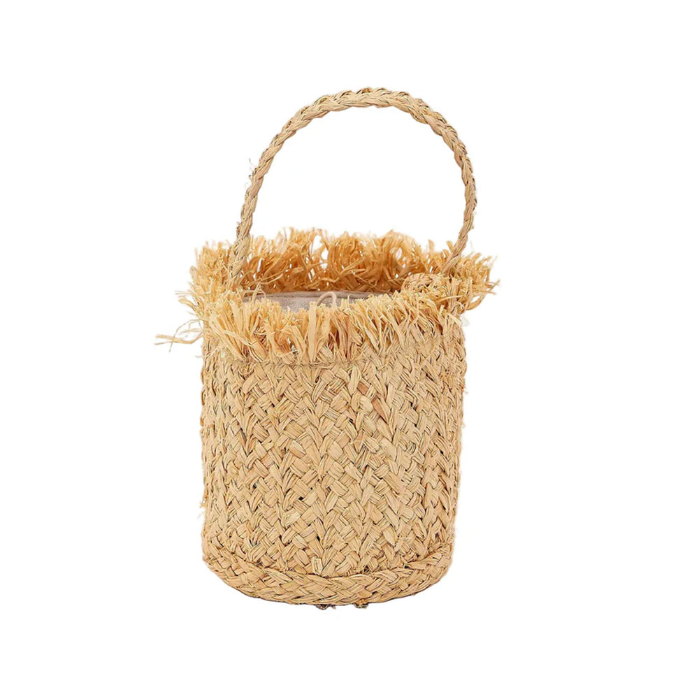 Margo Mini Fringe Bag in Natural