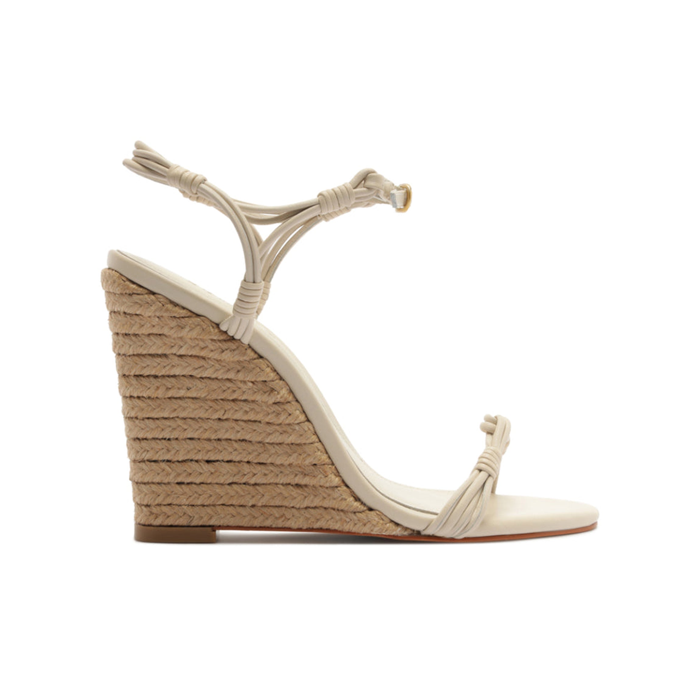 Nara Leather Sandal in Sugar White