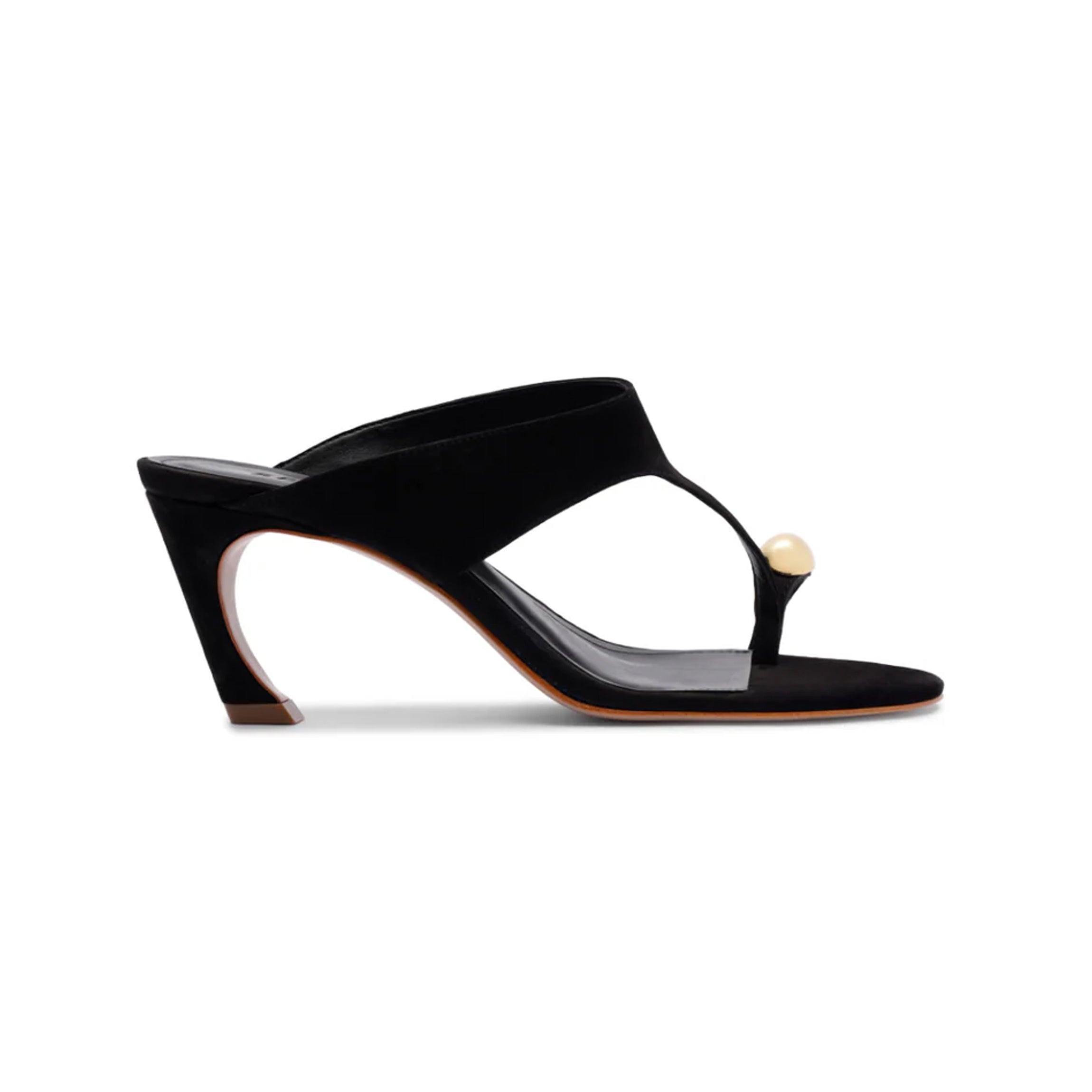 Maisie Nubuck Sandal in Black