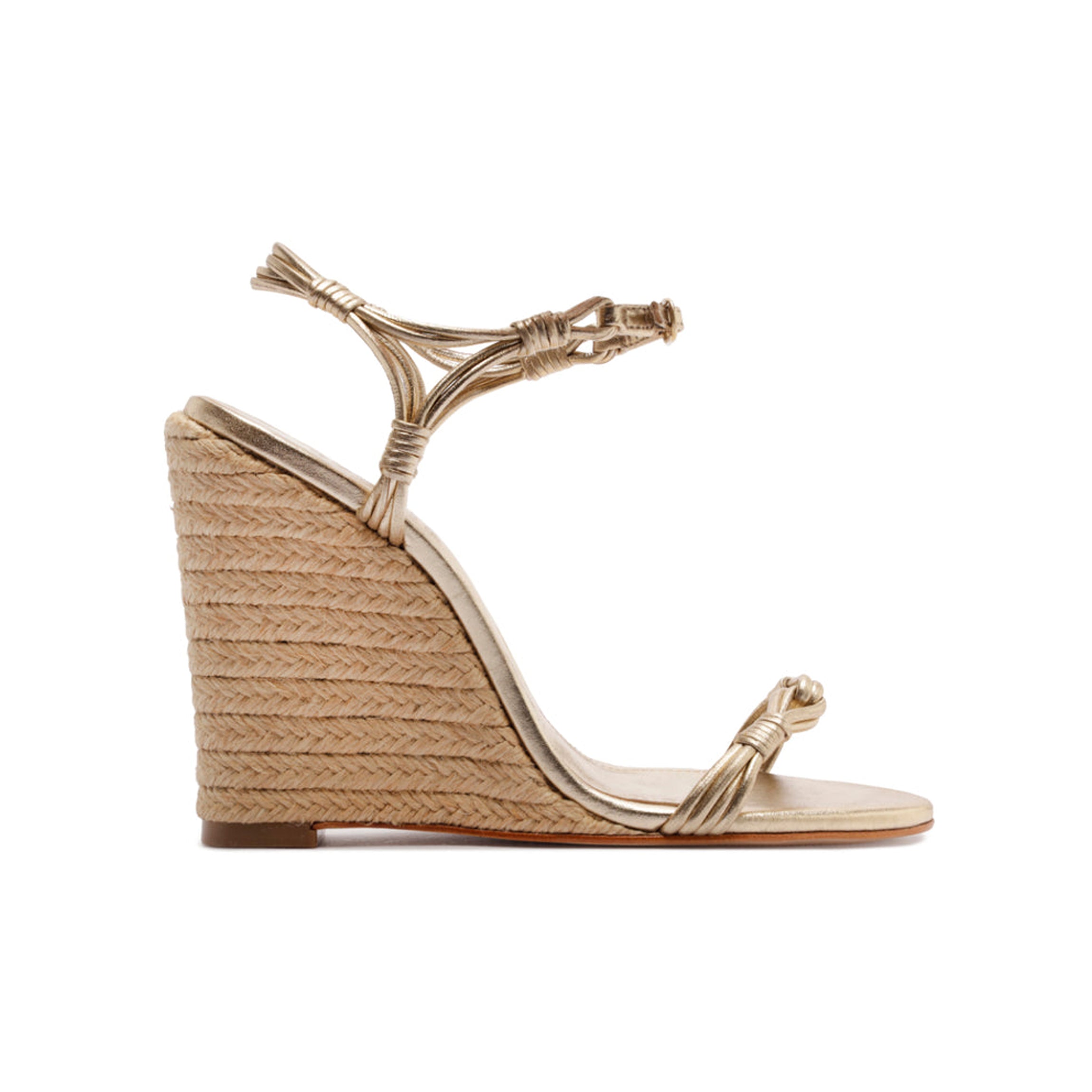 Nara Metallic Sandal in Platinum