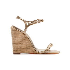 Nara Metallic Sandal in Platinum