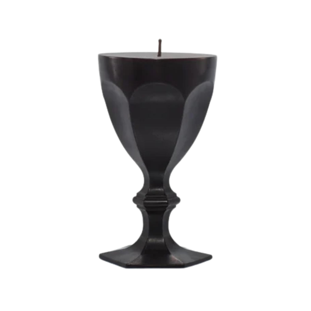 Harcourt Glass Candle in Black