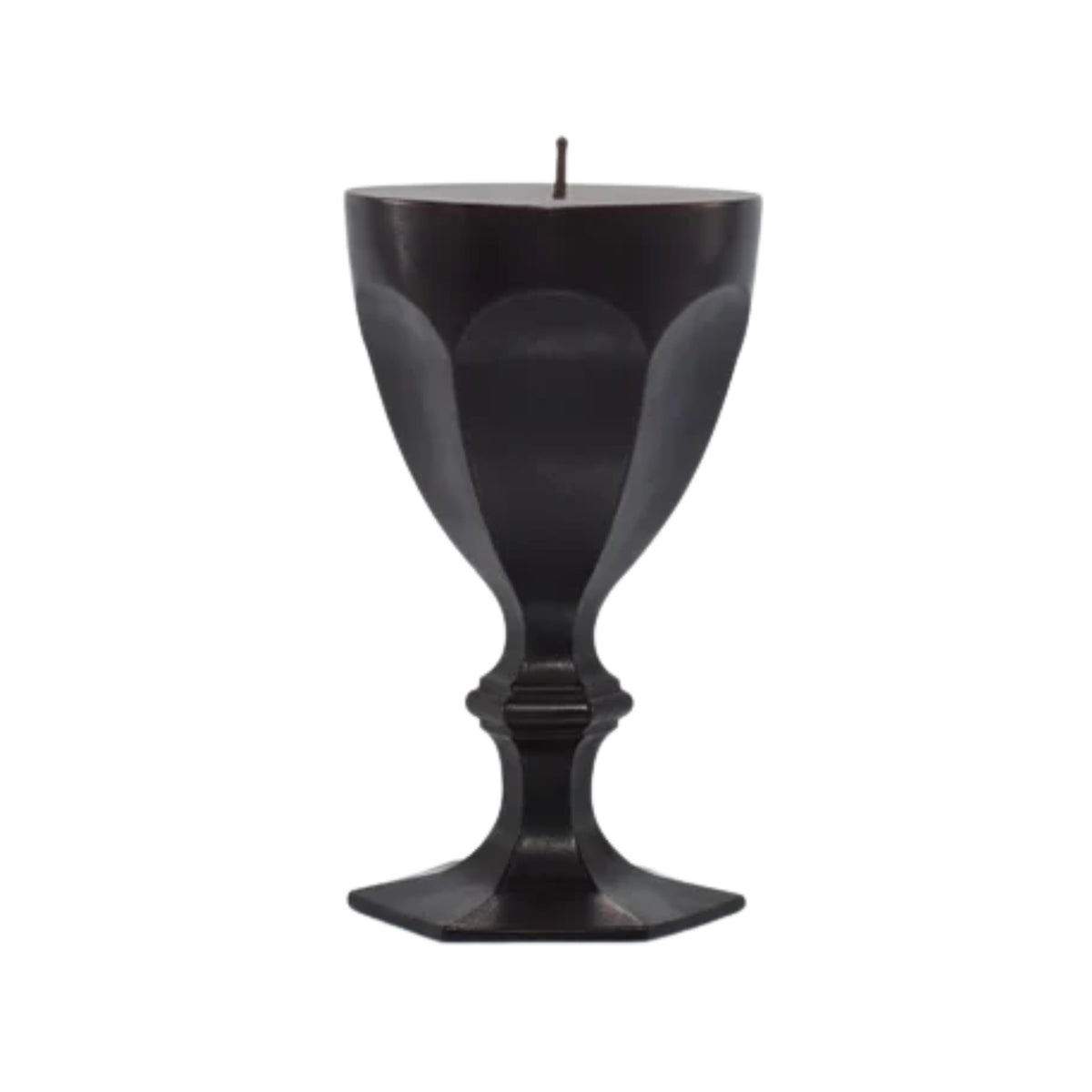 Harcourt Glass Candle in Black