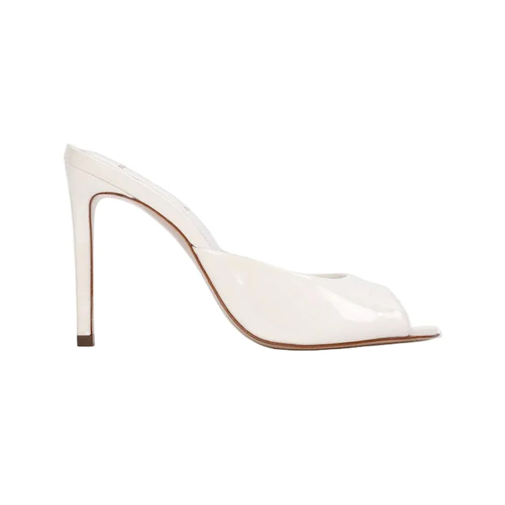 Alessia 100 Mule in Coconut Patent Leather
