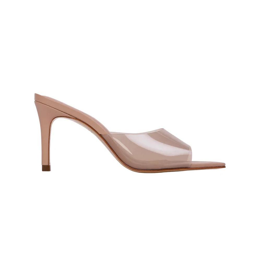 Belle 80 Mule in Old Rose Leather