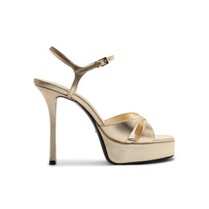 Maxine Metallic Sandal in Platina