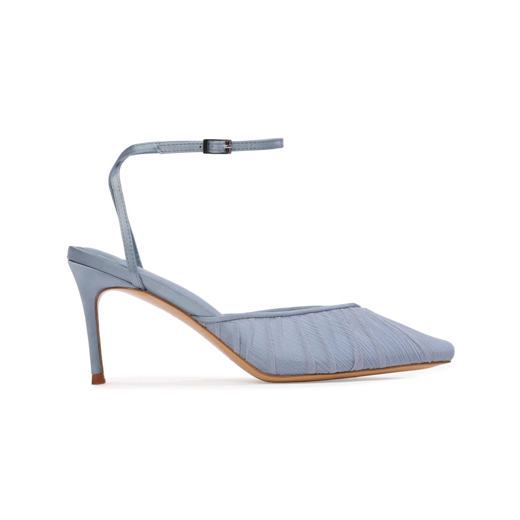 Melody 80 Pump in Ashley Blue Tulle
