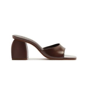 Leena Leather Sandal in Root Brown