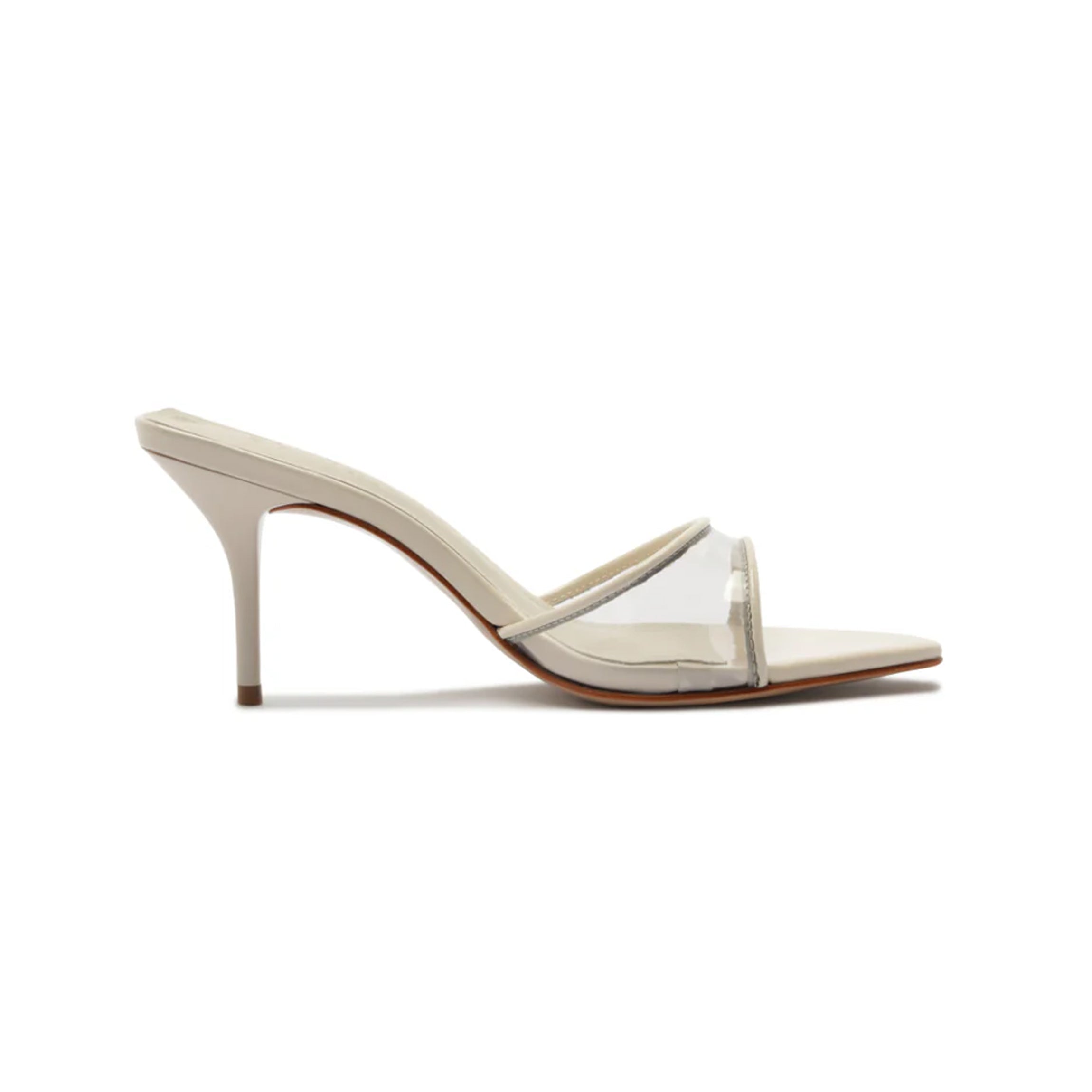 Elodie Vinyl Vinyl Sandal in Sugar White