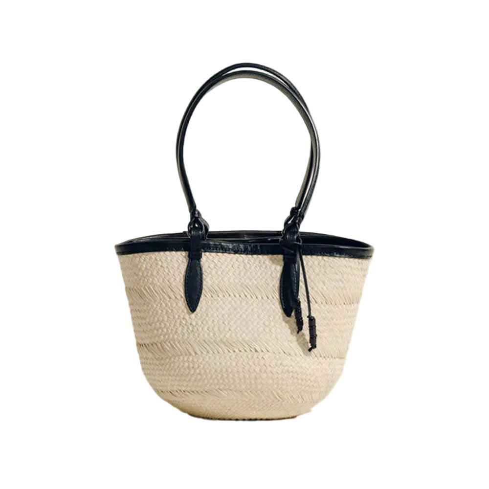 The Small Basket in Natural Black