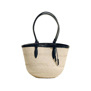 The Small Basket in Natural Black