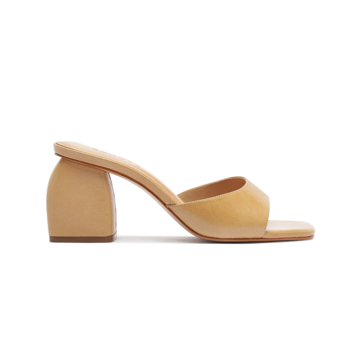 Leena Leather Sandal in Light Wood