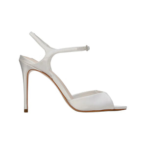 Geri 100 Sandal in White Satin