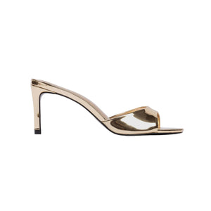 Freddie 70 Mule in Gold Mirror Metallic