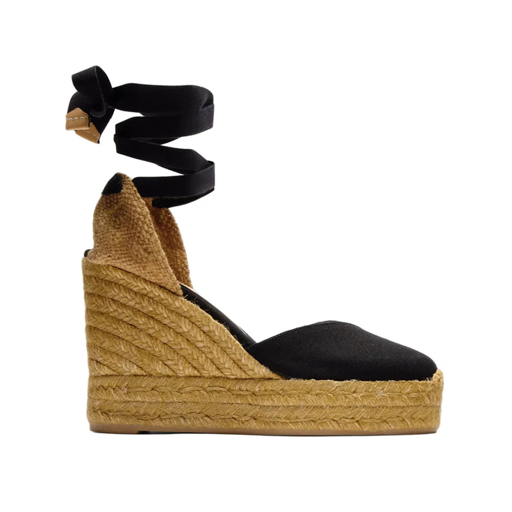 Chiara 8ED Espadrille in Black