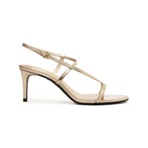 Azure Mid Metallic Sandal in Platina