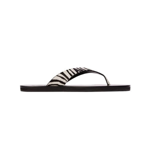 Bae Sandal in Zebra Pony Hair