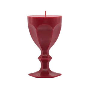 Harcourt Glass Candle in Red
