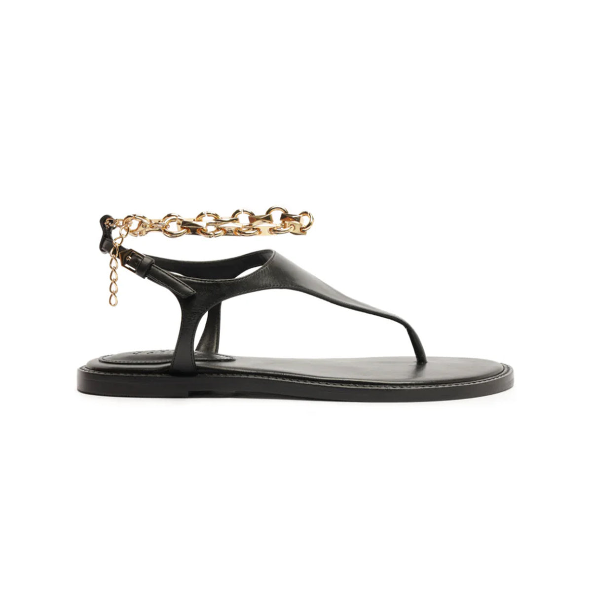 Lys Leather Sandal in Black