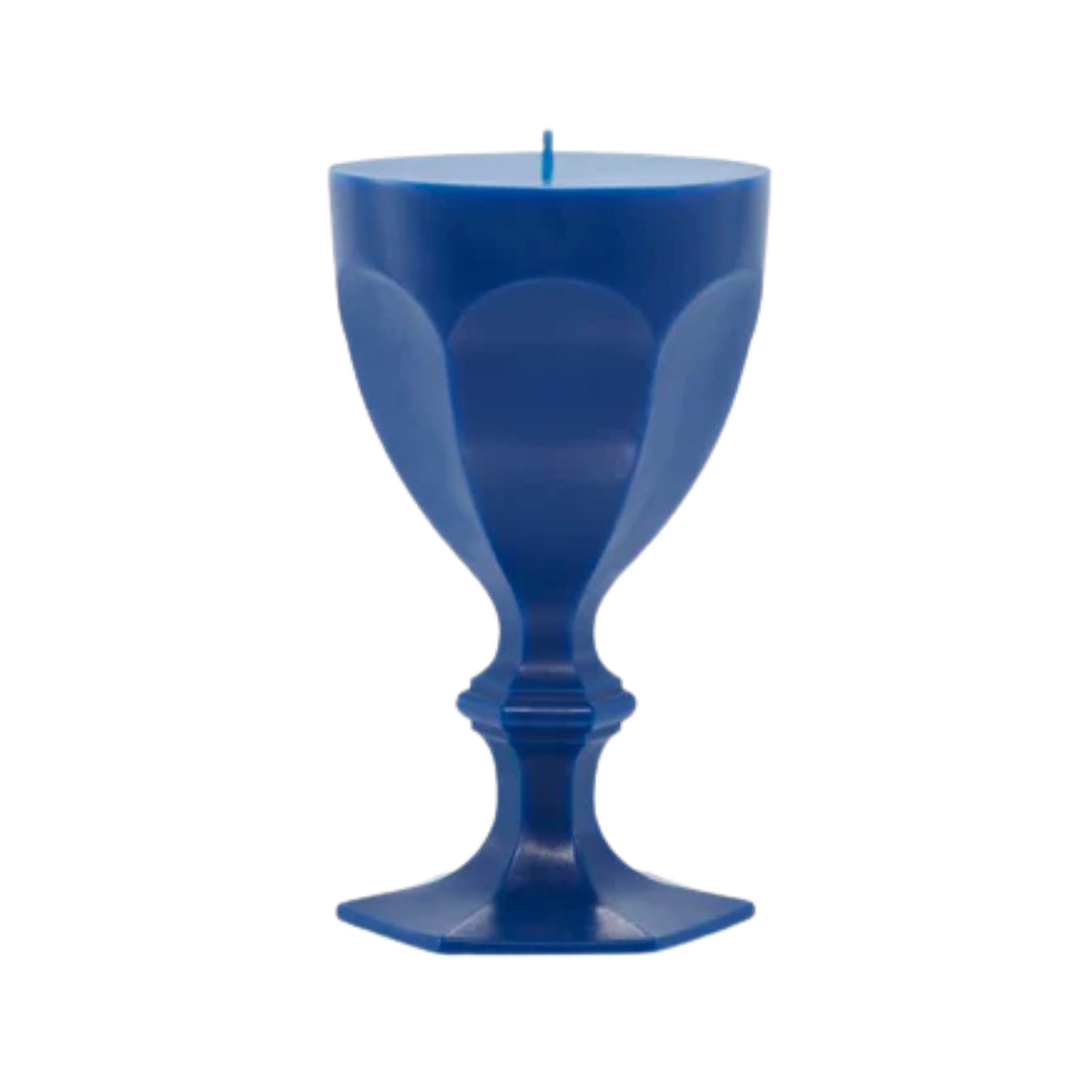 Harcourt Glass Candle in Blue